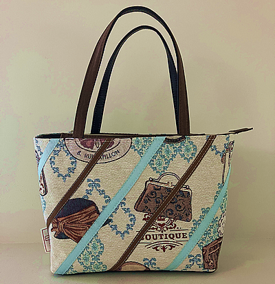 ゴブラン柄　織生地　バッグ